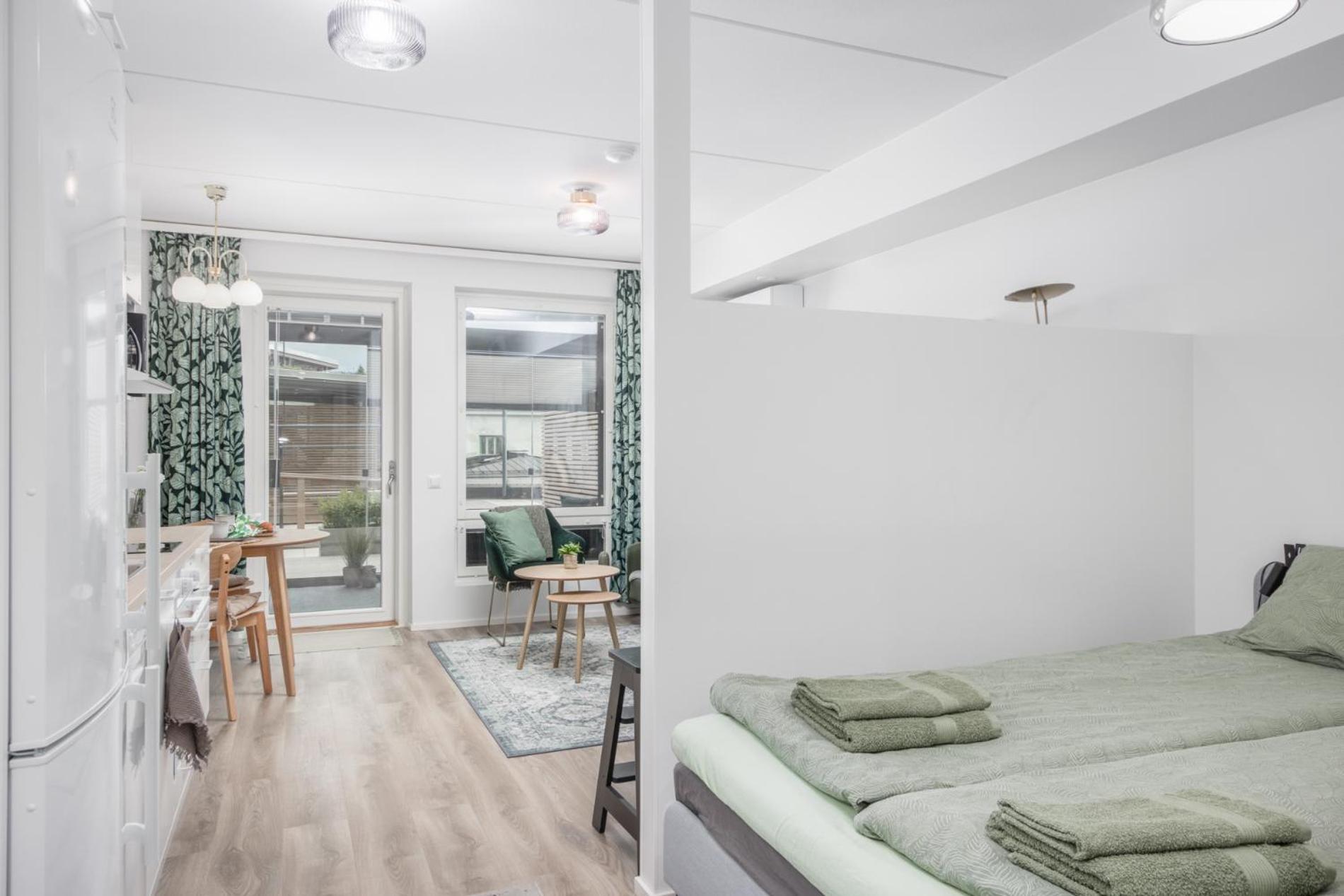 New Studio Apartment With Free Parking Kuopio Bagian luar foto